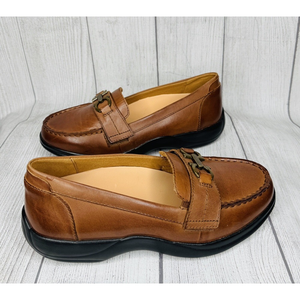 Dr Comfort Mallory Slip On Horsebit Loafers Shoes Size 7 US/37 EU Brown Leather